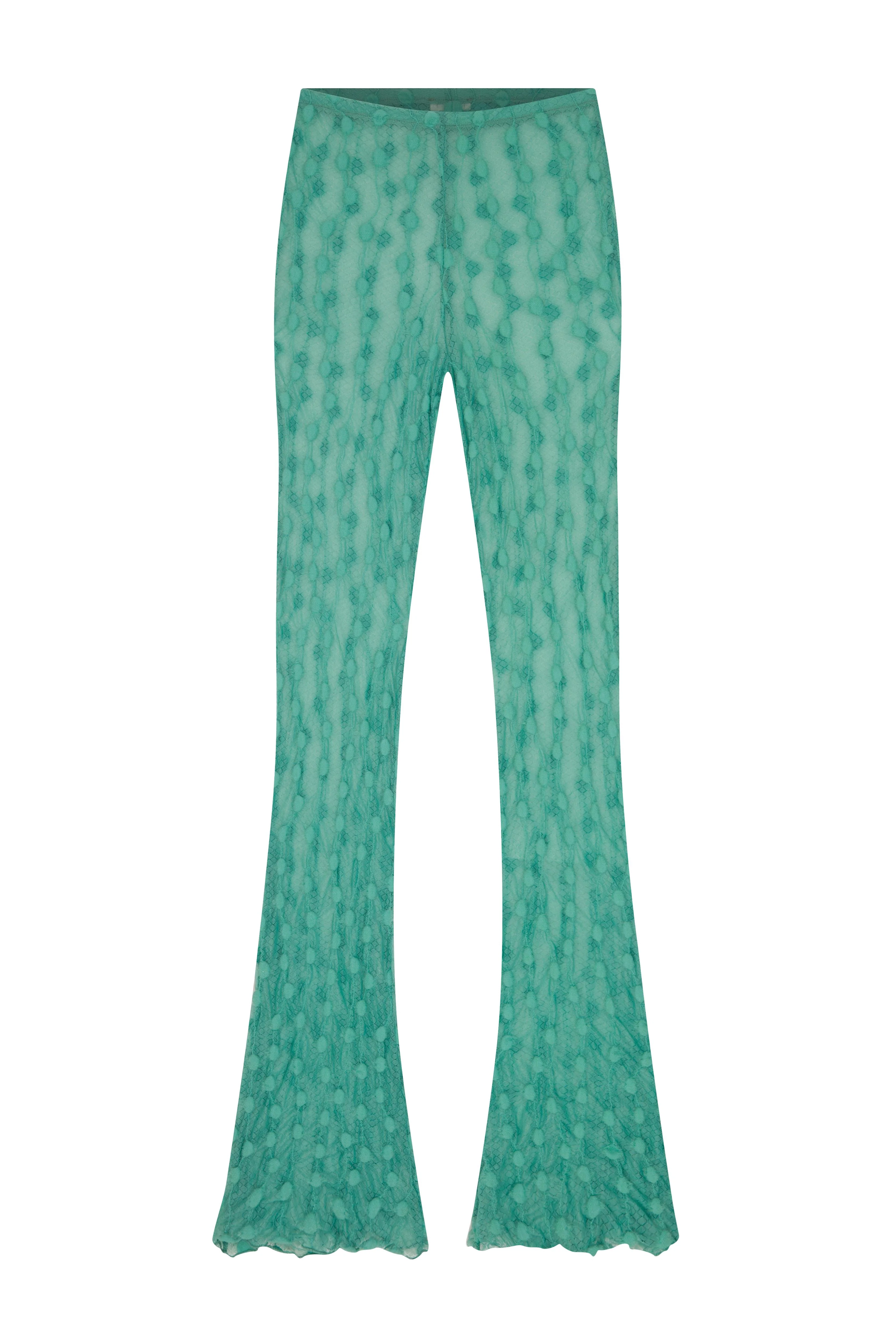 Green Debbie Lace Trousers