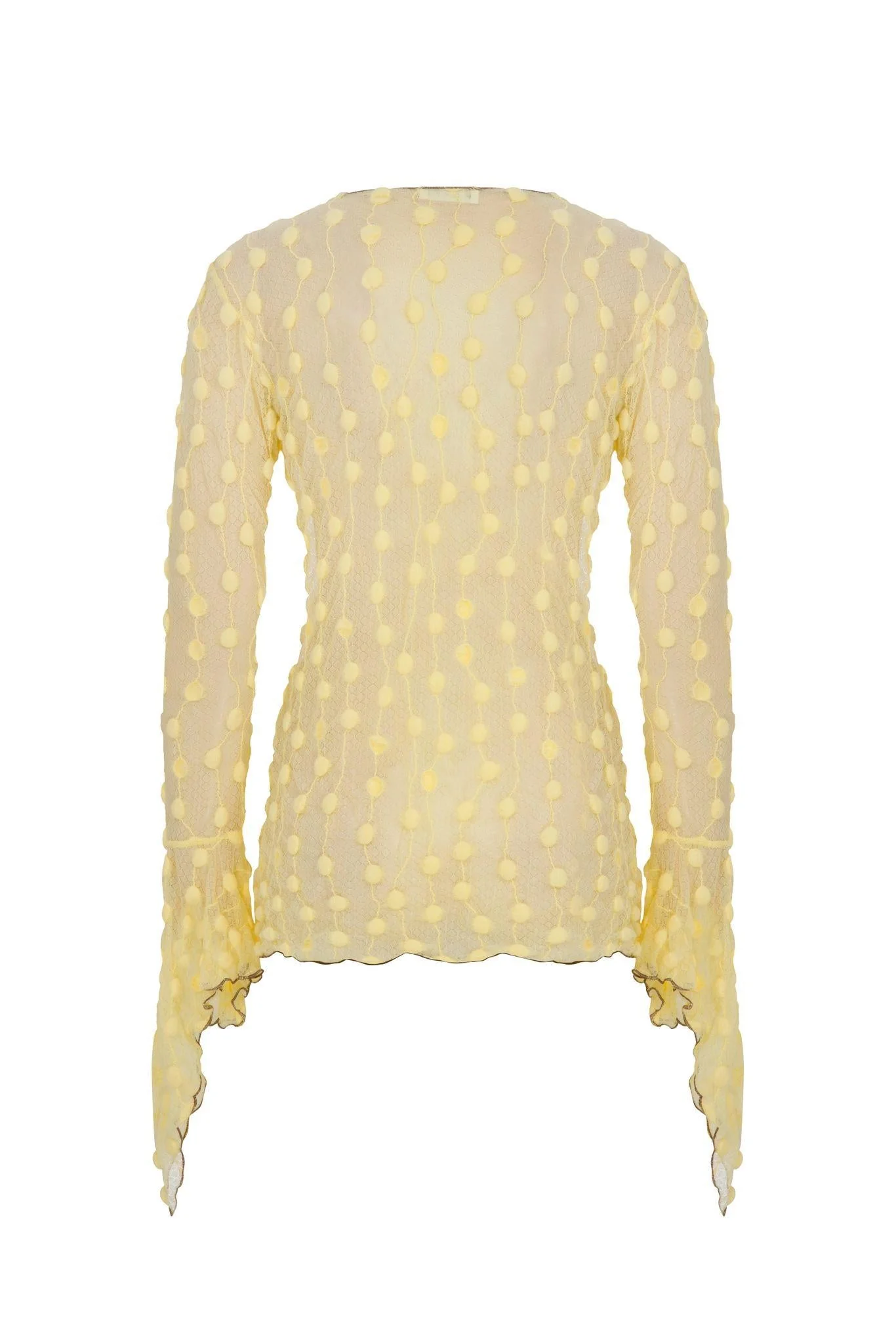 Yellow Debbie Lace Top - Image 3
